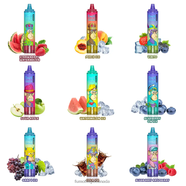 Fumot Tornado 8D68N164 15000 Disposable Vape 25ML (1 Piece) Blueberry on Ice Fumot Canada