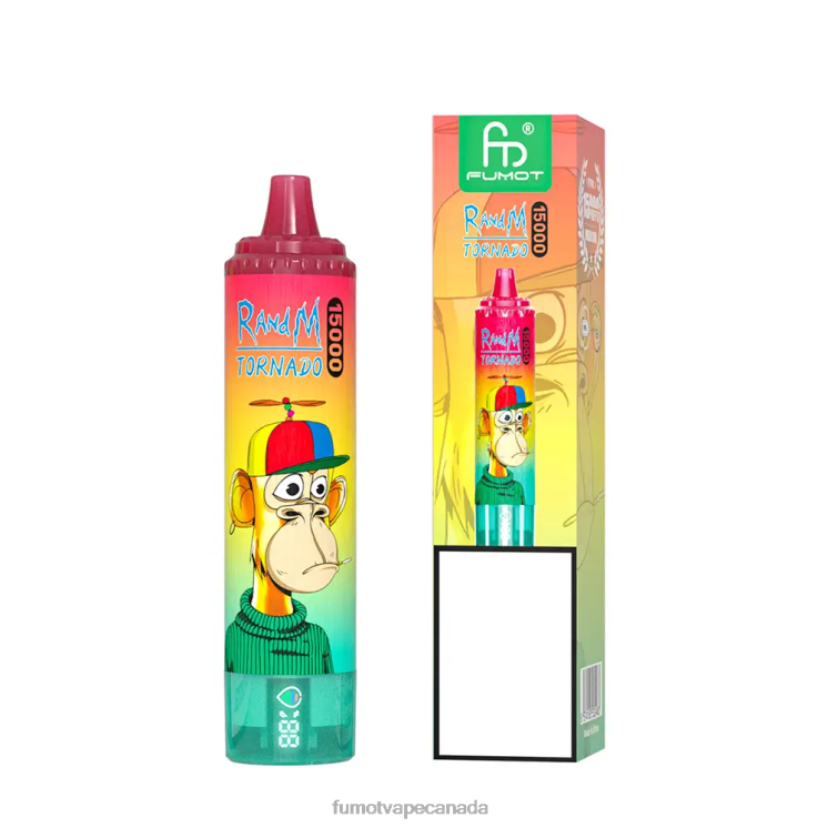 Fumot Tornado 8D68N182 15000 Disposable Vape - 25ML (1 Piece) Strawberry Banana Fumot puffs