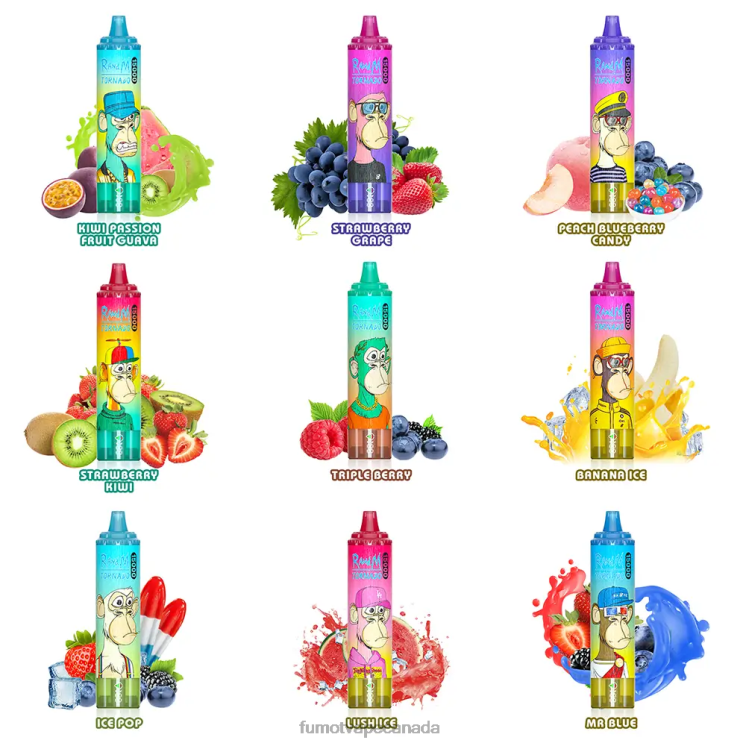 Fumot Tornado 8D68N191 25ML 15000 Disposable Vape (1 Piece) Pineapple Ice Fumot vape Canada