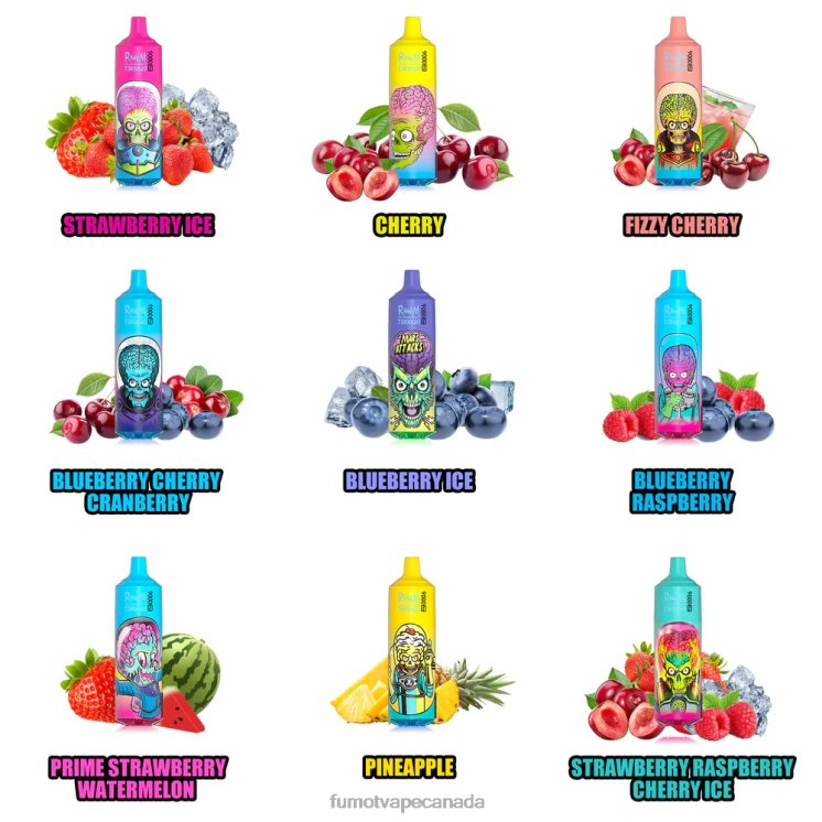 Fumot Tornado 8D68N208 9000 Pro Disposable Vape - 18ML (1 Piece) Blueberry Sour Raspberry Fumot disposable vape