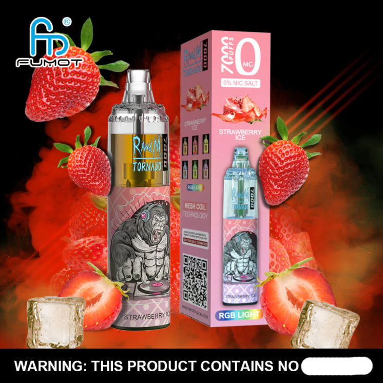 Fumot Tornado 8D68N522 0% 7000 14ML Disposable Vape Pen (1 Piece) Lush Ice Fumot puffs