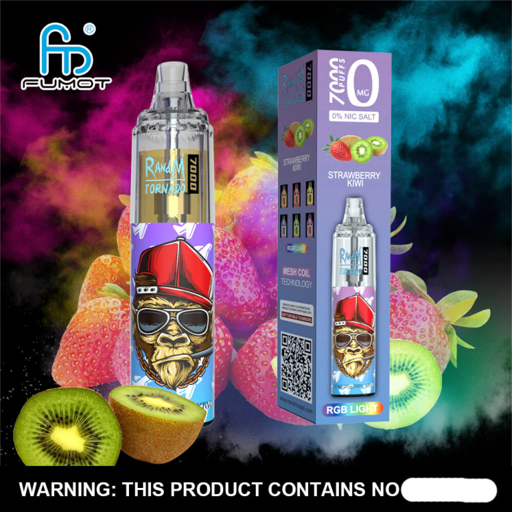 Fumot Tornado 8D68N534 7000 Disposable Vape Pen 0% - 14ML (1 Piece) Red Apple Lemon Fumot Canada