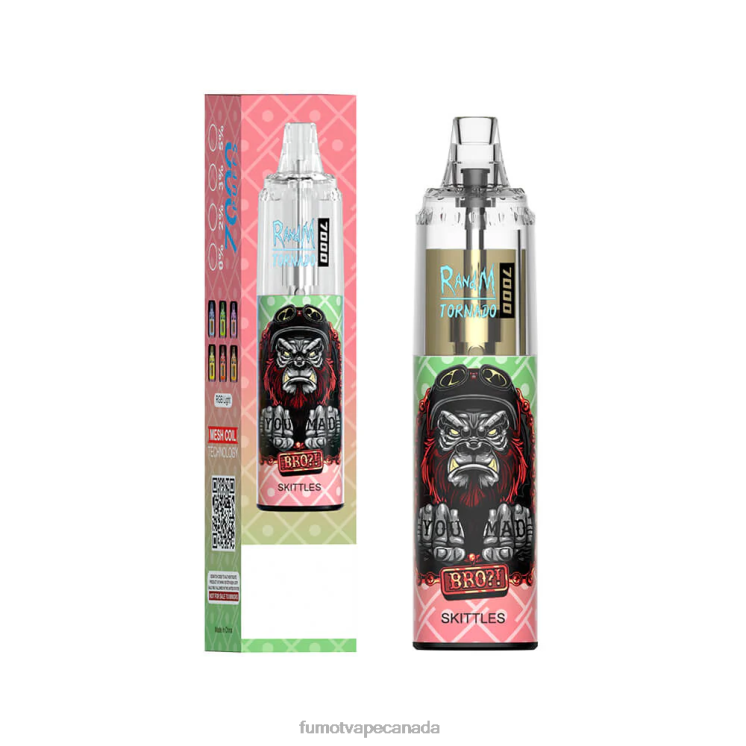 Fumot Tornado 8D68N92 14ML (1 Piece) 7000 Disposable Vape Pen Pink Lemonade Fumot puffs