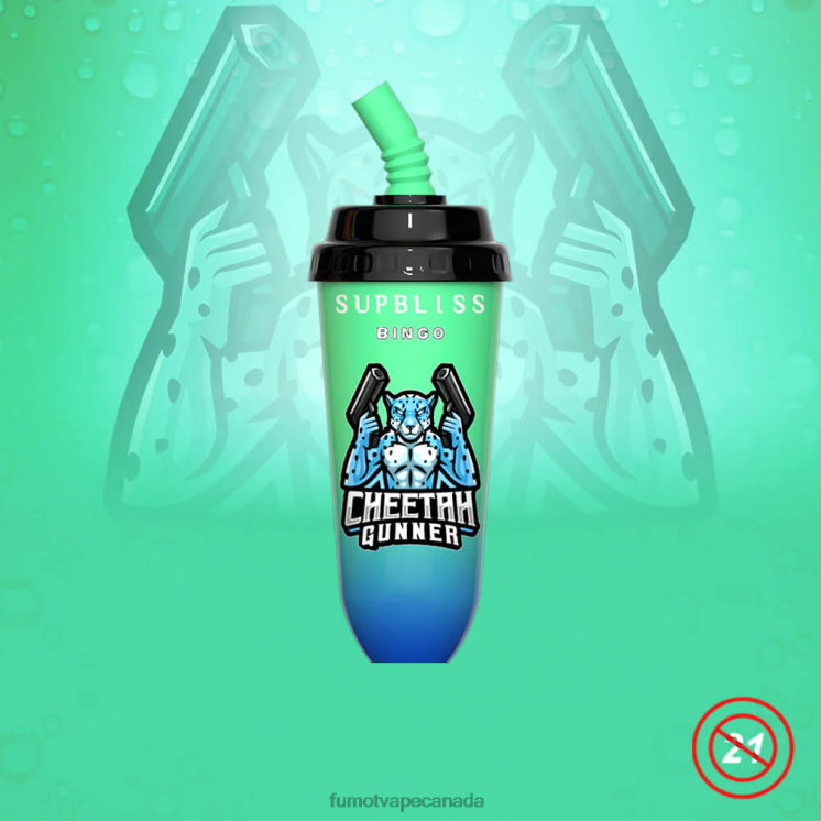 Fumot Supbliss Bingo 8D68N394 8000 Disposable Vape Pod Device - 16ML (1 Piece) Blue Razz Cherry Fumot Canada