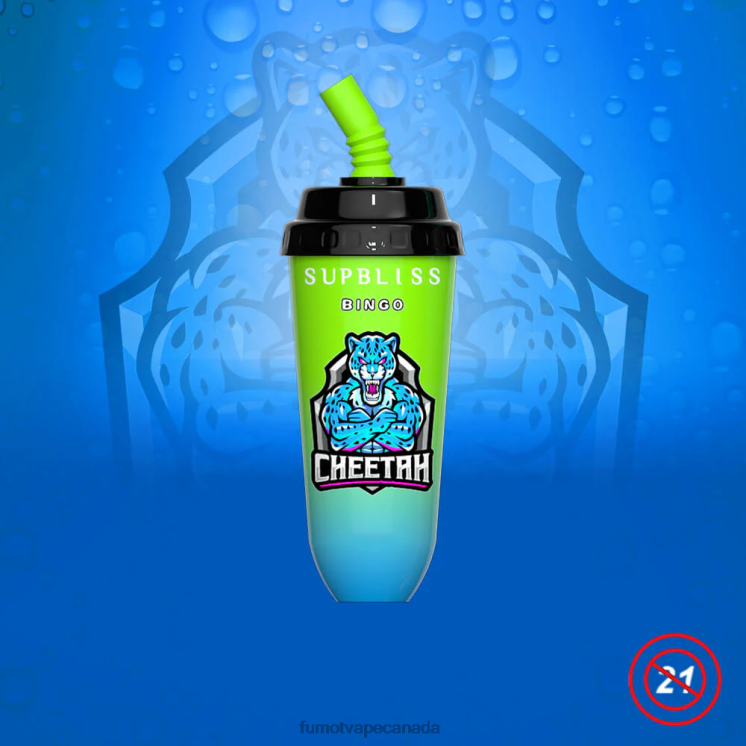 Fumot Supbliss Bingo 8D68N394 8000 Disposable Vape Pod Device - 16ML (1 Piece) Blue Razz Cherry Fumot Canada