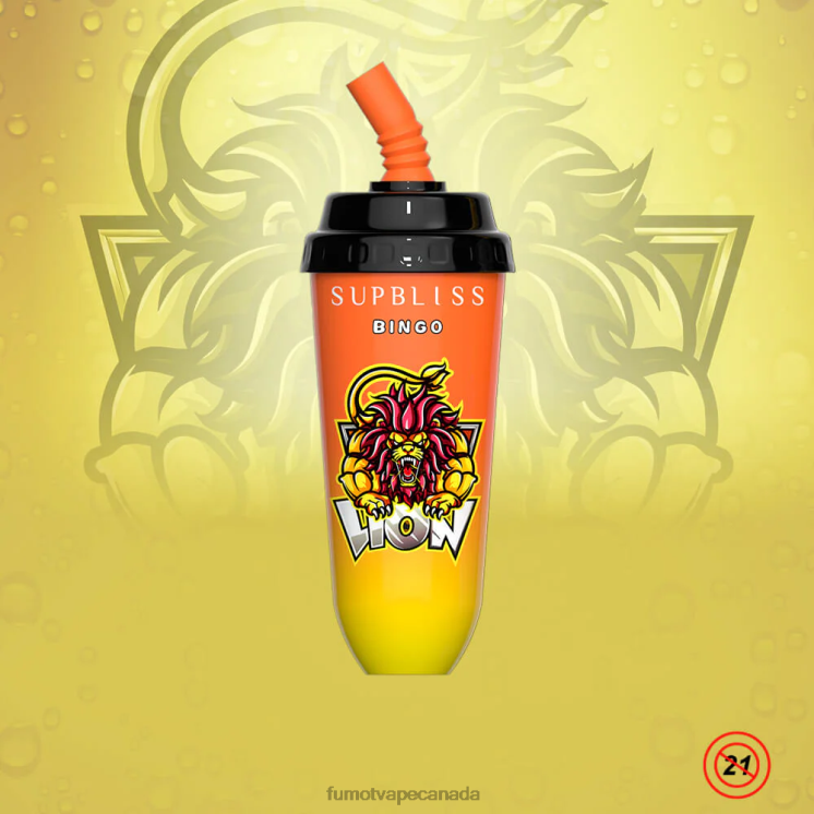 Fumot Supbliss Bingo 8D68N396 8000 Disposable Vape Pod Device - 16ML (1 Piece) Cherry Peach Lemonade Fumot tech
