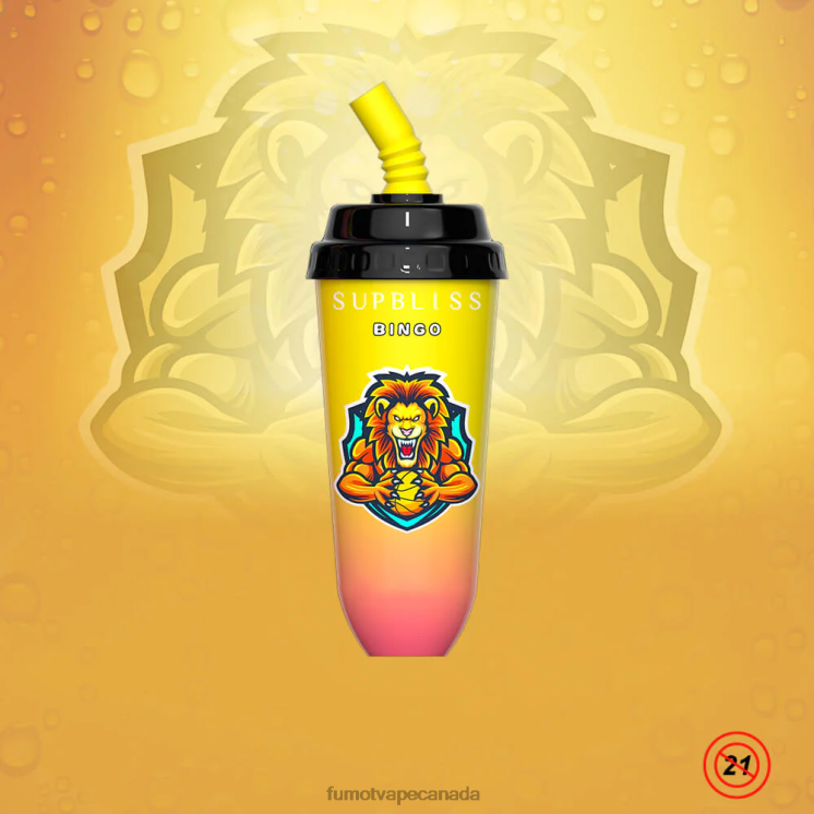 Fumot Supbliss Bingo 8D68N407 16ML 8000 Disposable Vape Pod Device (1 Piece) Strawberry Banana Fumot vape price