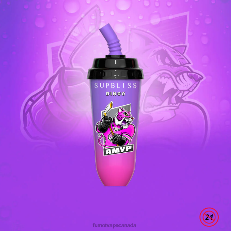 Fumot Supbliss Bingo 8D68N408 16ML 8000 Disposable Vape Pod Device (1 Piece) Strawberry Ice Cream Fumot disposable vape