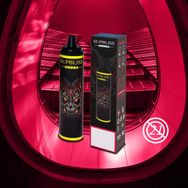 Fumot Supbliss Umbra 8D68N482 10000 (1 Piece) Disposable Vape Pen - 20ML Red Apple Lemon Fumot puffs
